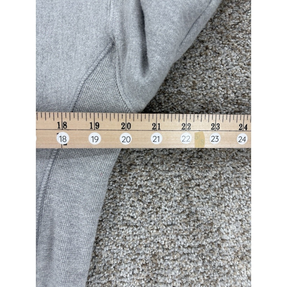 Champion Reverse Weave Sweatshirt Womens Medium Gray Crop Pullover Hoodie Y2K - Picture 7 of 8